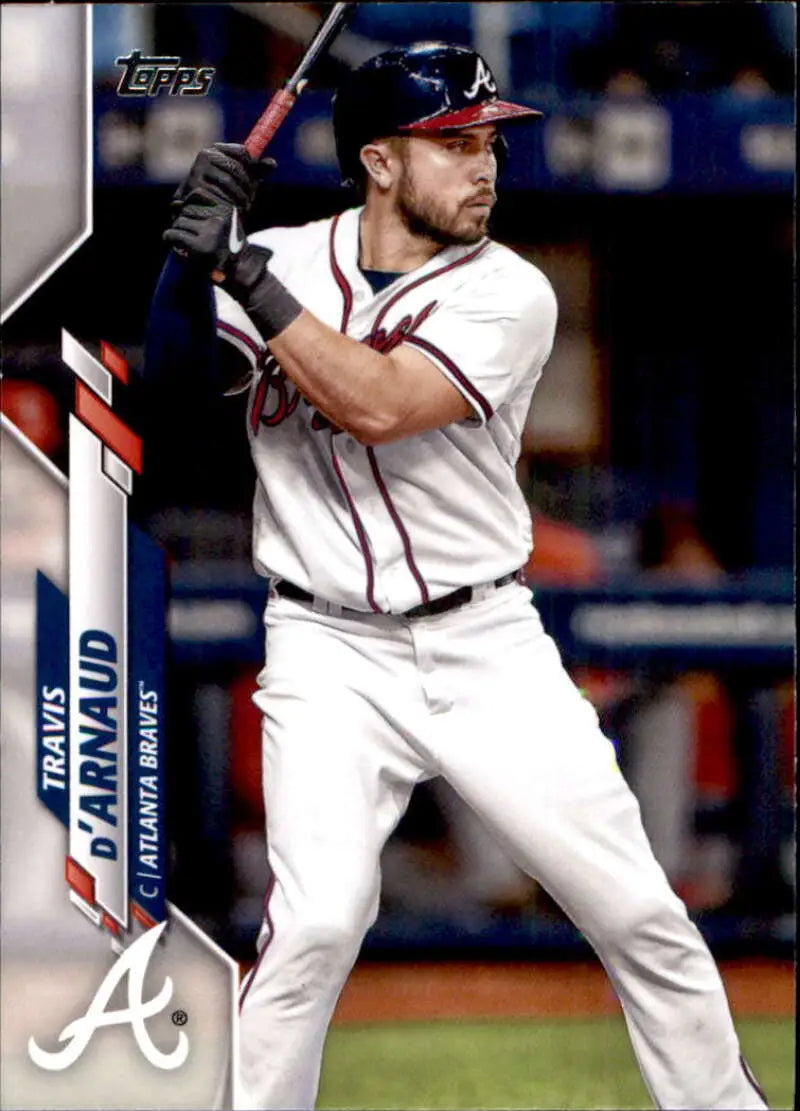 2020 Topps #436 Travis d’Arnaud NM-MT Atlanta Braves Baseball Card - Baseball Card Single