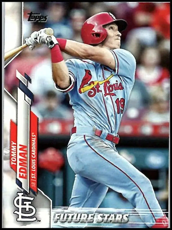 2020 Topps #44 Tommy Edman NM-MT St. Louis Cardinals Baseball Card - Baseball Card Single