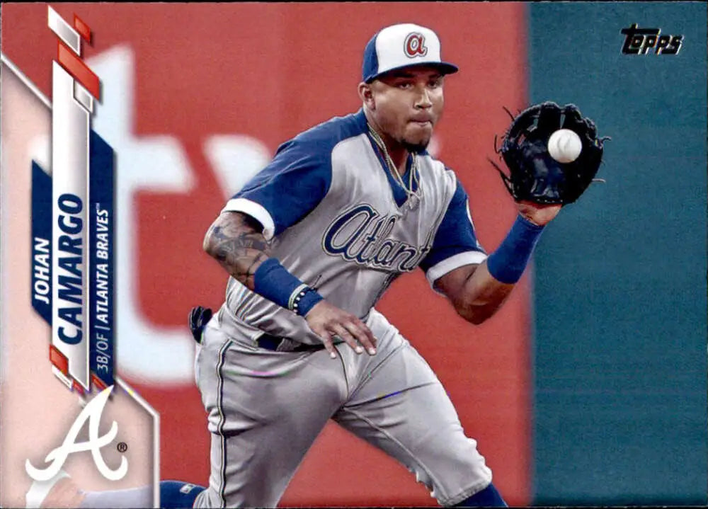 2020 Topps #443 Johan Camargo NM-MT Atlanta Braves Baseball Card - Baseball Card Single