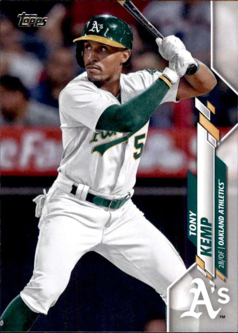 2020 Topps #462 Tony Kemp NM-MT Oakland Athletics Baseball Card - Baseball Card Single