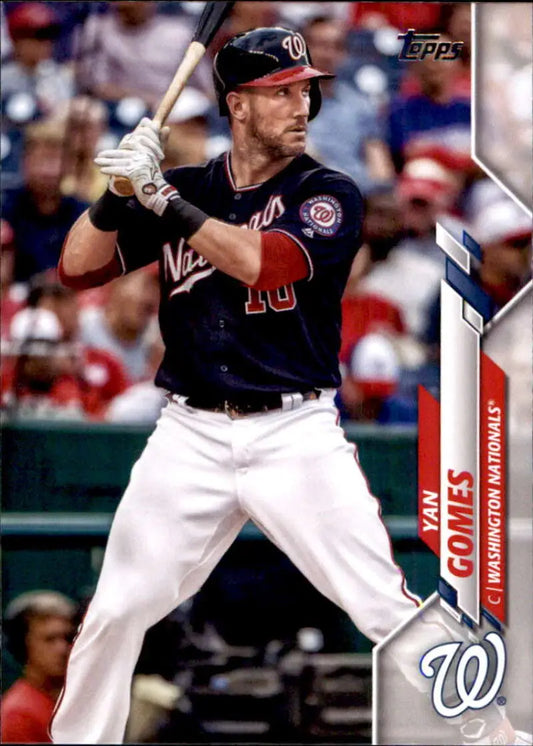 2020 Topps #470 Yan Gomes NM-MT Washington Nationals Baseball Card - Baseball Card Single