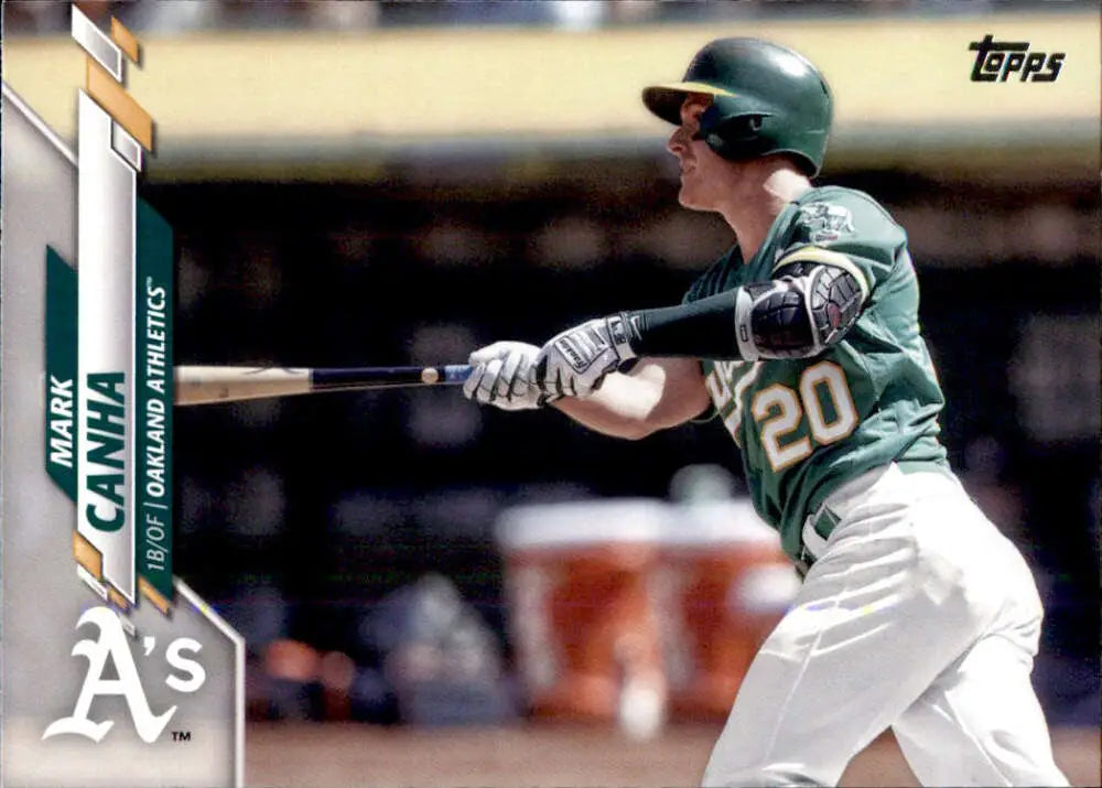 2020 Topps #474 Mark Canha NM-MT Oakland Athletics Baseball Card - Baseball Card Single