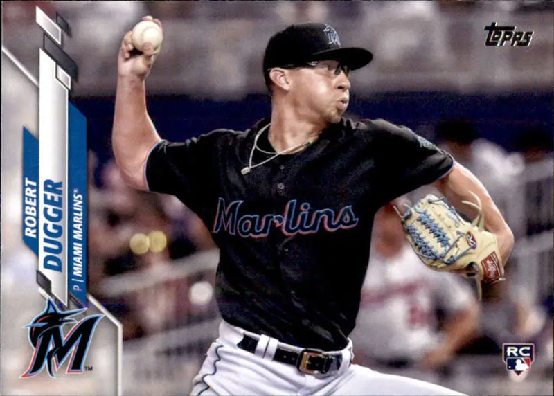 2020 Topps #475 Robert Dugger NM-MT RC Rookie Miami Marlins Baseball Card - Baseball Card Single