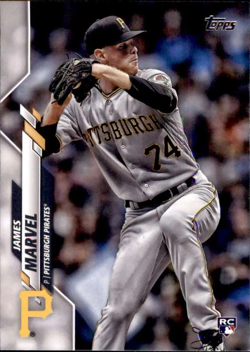 2020 Topps #476 James Marvel NM-MT RC Rookie Pittsburgh Pirates Baseball Card - Baseball Card Single