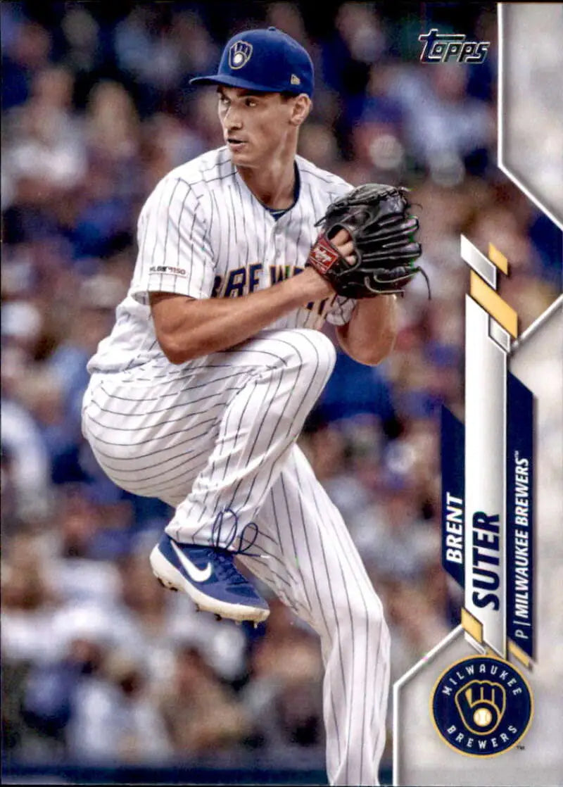 2020 Topps #477 Brent Suter NM-MT Milwaukee Brewers Baseball Card - Baseball Card Single