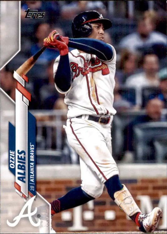 2020 Topps #480 Ozzie Albies NM-MT Atlanta Braves Baseball Card - Baseball Card Single