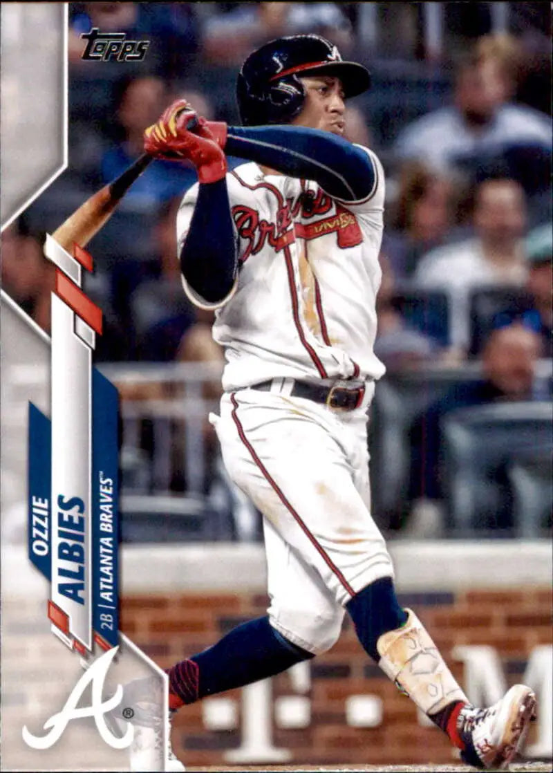 2020 Topps #480 Ozzie Albies NM-MT Atlanta Braves Baseball Card - Baseball Card Single