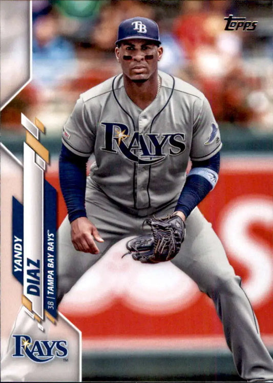 2020 Topps #487 Yandy Diaz NM-MT Tampa Bay Rays Baseball Card - Baseball Card Single