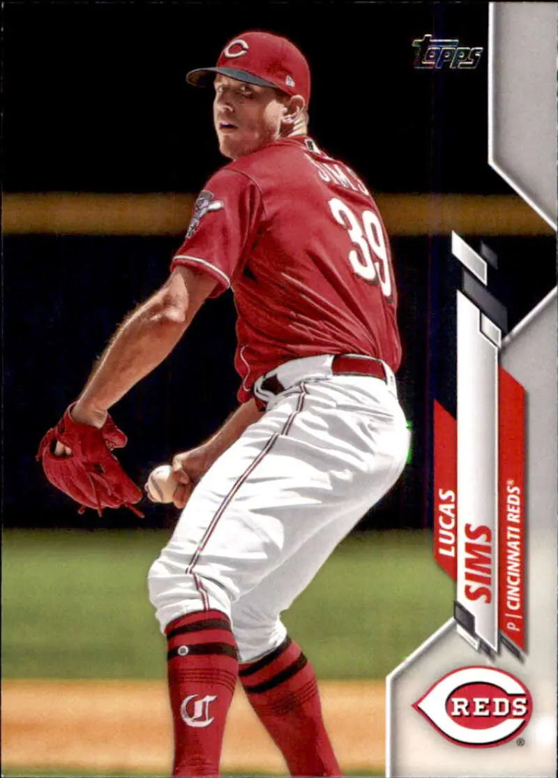 2020 Topps #496 Lucas Sims NM-MT Cincinnati Reds Baseball Card - Baseball Card Single