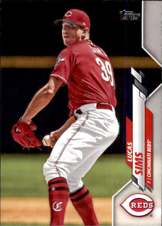 2020 Topps #496 Lucas Sims NM-MT Cincinnati Reds Baseball Card - Baseball Card Single
