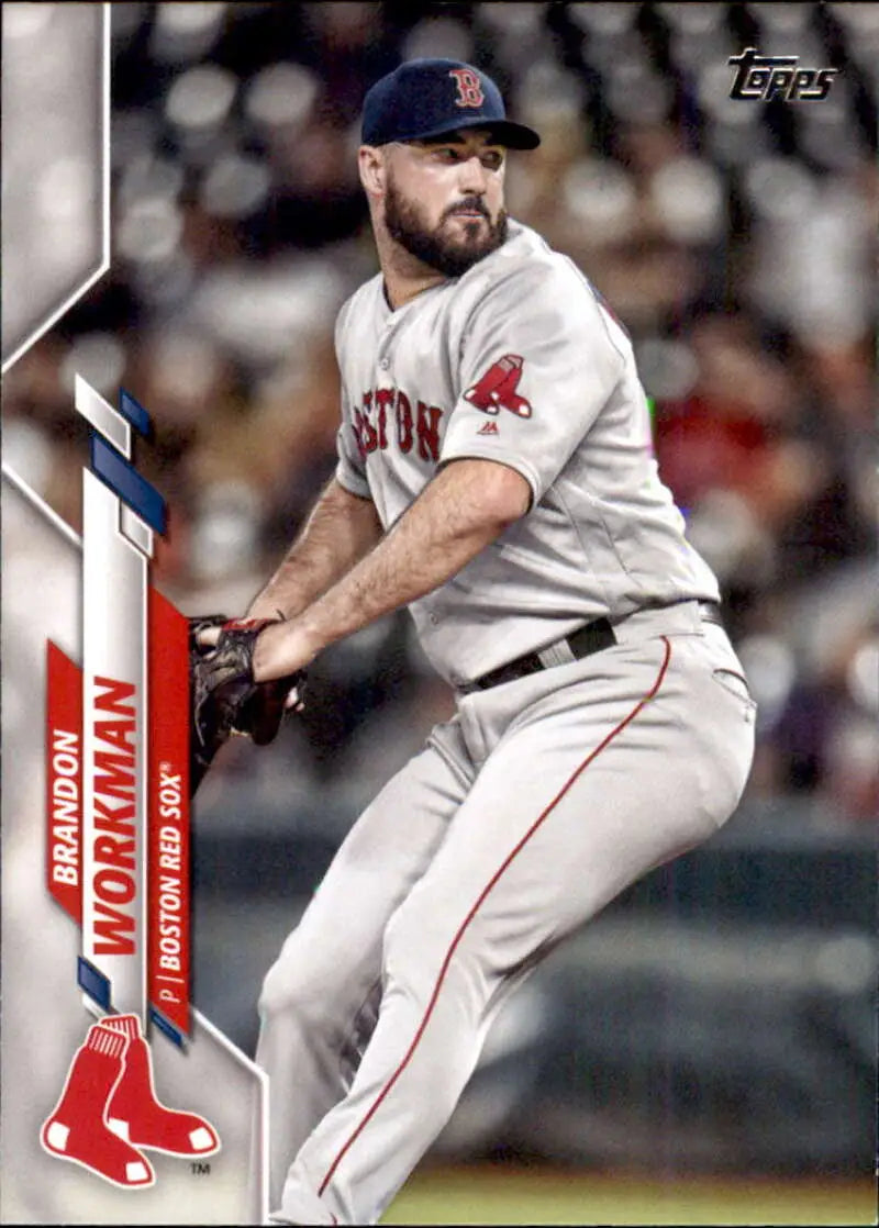2020 Topps #498 Brandon Workman NM-MT Boston Red Sox Baseball Card - Baseball Card Single