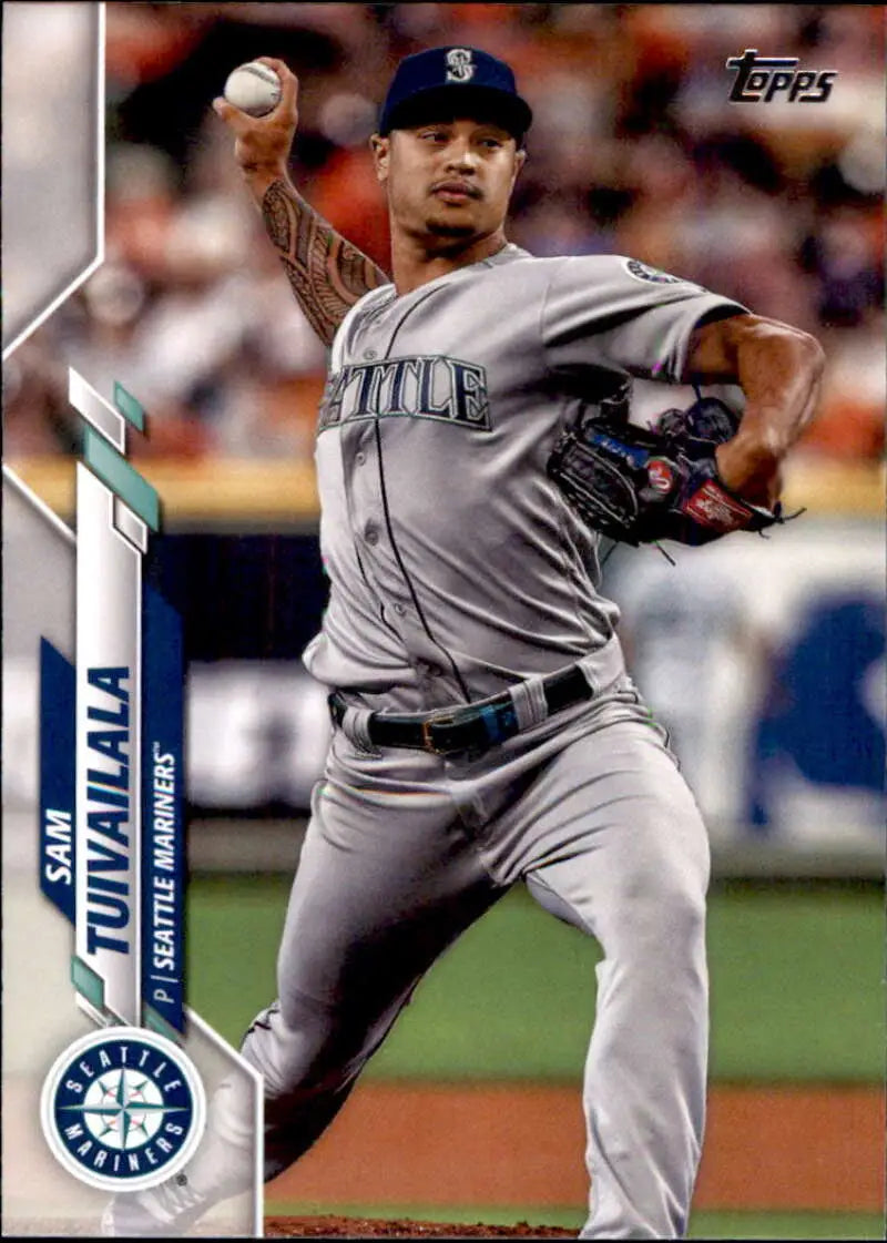 2020 Topps #499 Sam Tuivailala NM-MT Seattle Mariners Baseball Card - Baseball Card Single