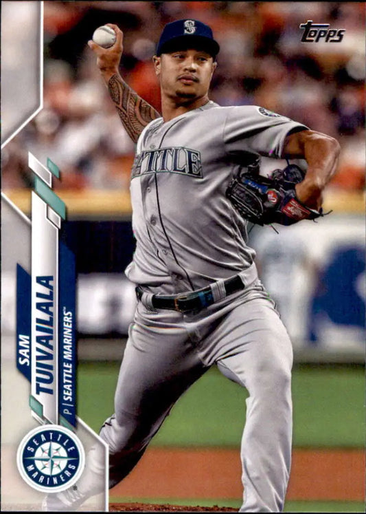 2020 Topps #499 Sam Tuivailala NM-MT Seattle Mariners Baseball Card - Baseball Card Single
