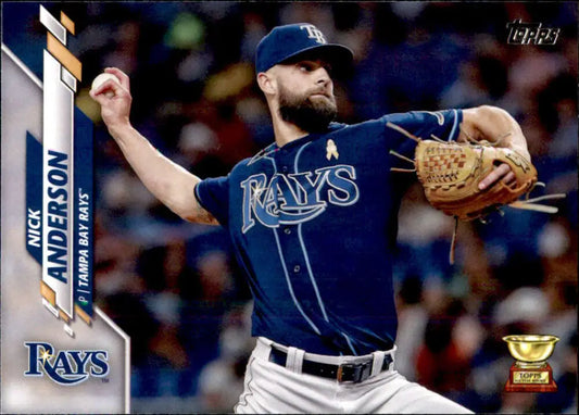 2020 Topps #500 Nick Anderson NM-MT Tampa Bay Rays Baseball Card - Baseball Card Single