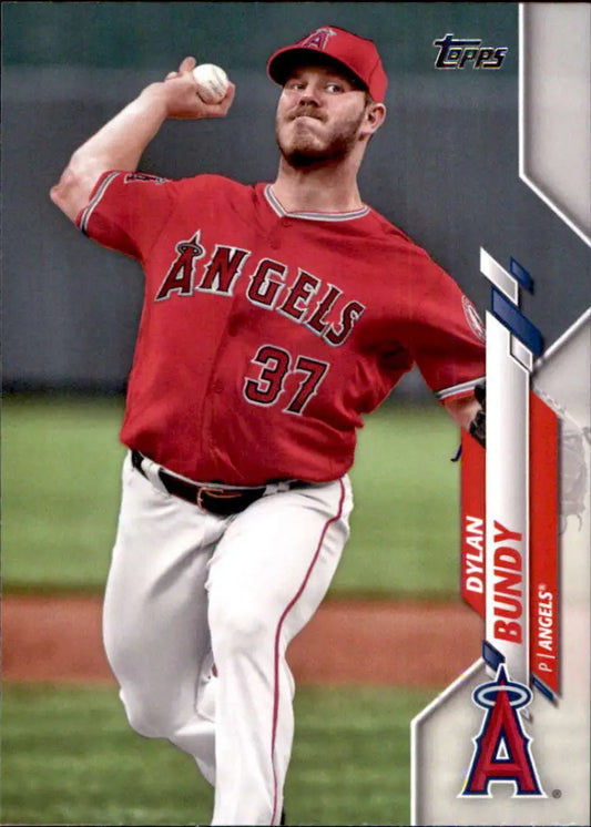 2020 Topps #503 Dylan Bundy NM-MT Los Angeles Angels Baseball Card - Baseball Card Single