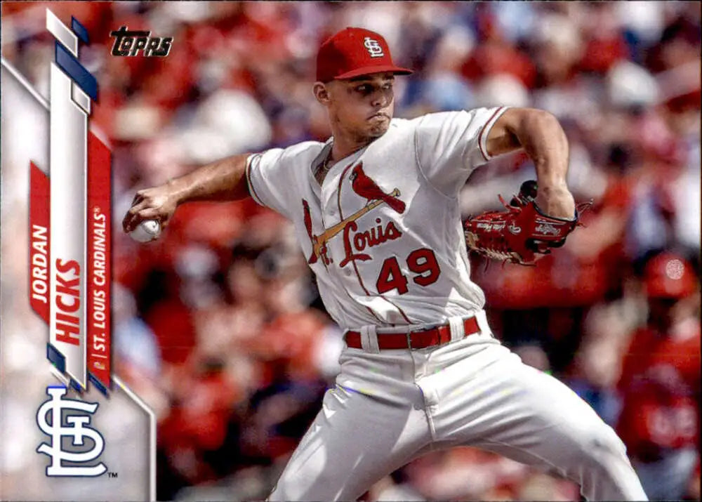 2020 Topps #511 Jordan Hicks NM-MT St. Louis Cardinals Baseball Card - Baseball Card Single