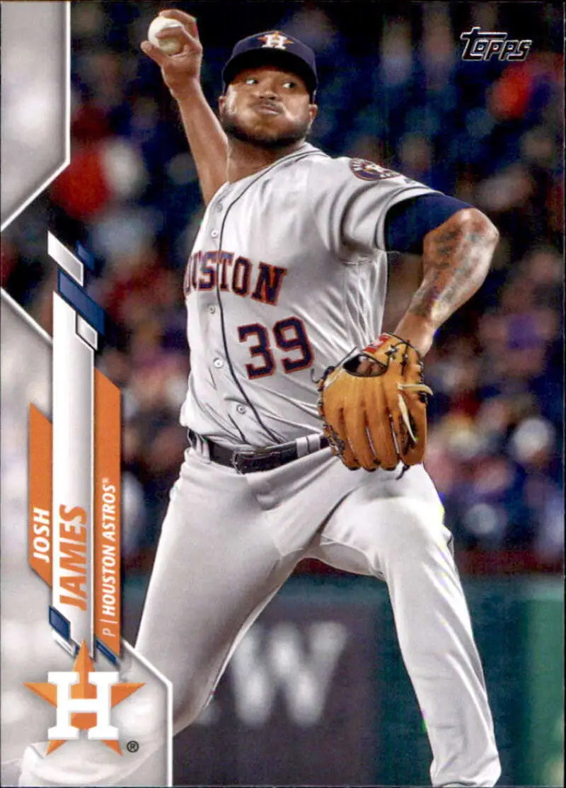 2020 Topps #512 Josh James NM-MT Houston Astros Baseball Card - Baseball Card Single