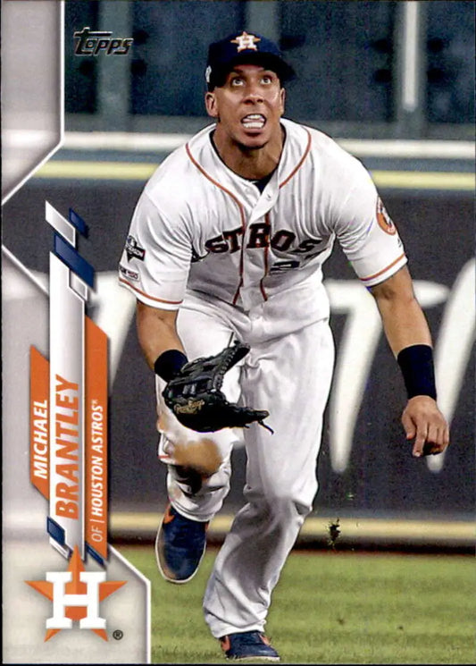 2020 Topps #513 Michael Brantley NM-MT Houston Astros Baseball Card - Baseball Card Single