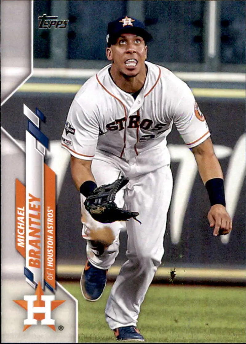 2020 Topps #513 Michael Brantley NM-MT Houston Astros Baseball Card - Baseball Card Single