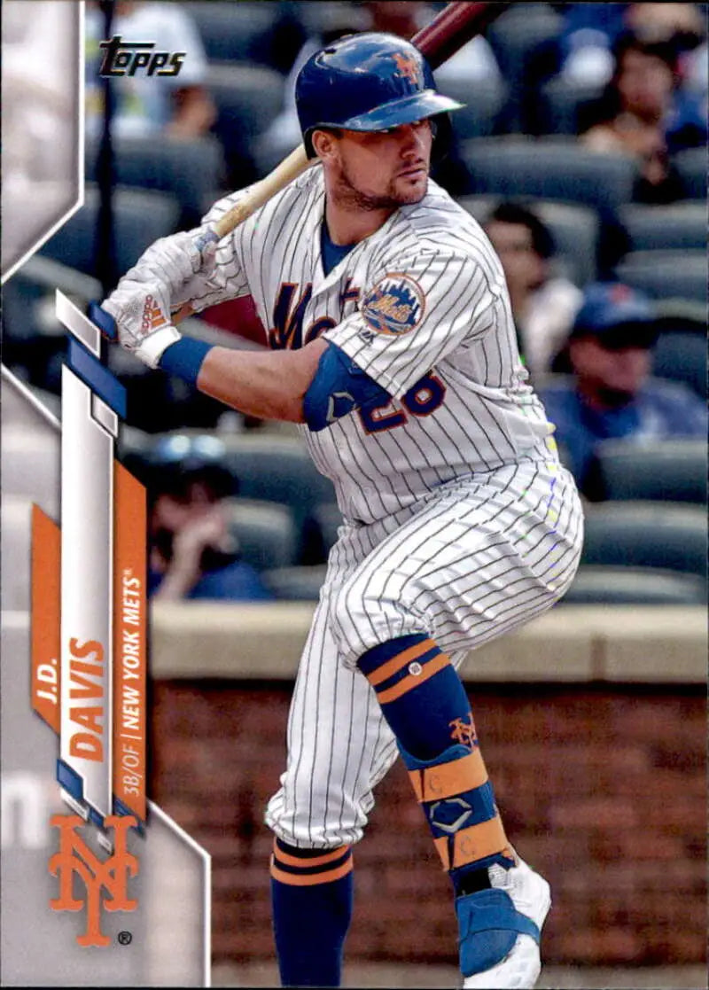 2020 Topps #522 J.D. Davis NM-MT New York Mets Baseball Card - Baseball Card Single