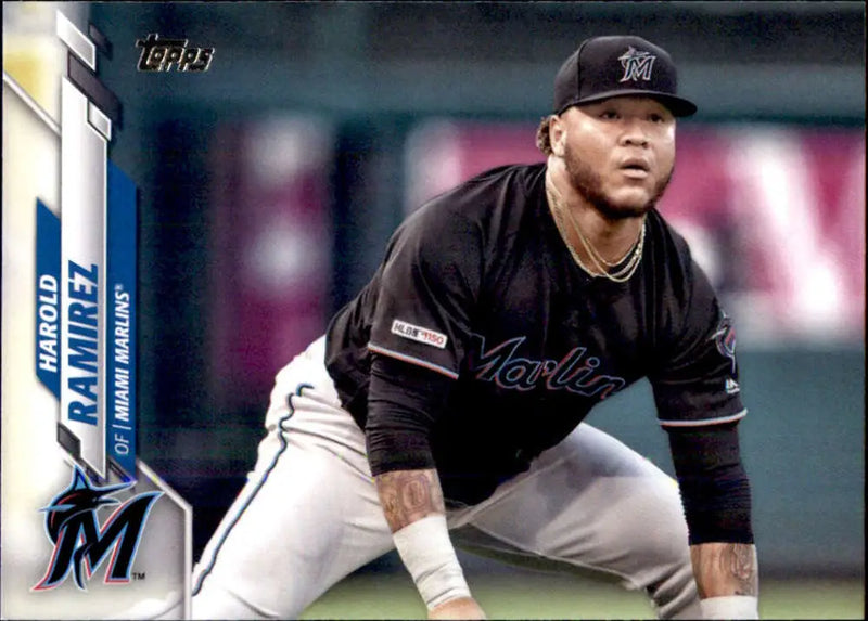 2020 Topps #528 Harold Ramirez NM-MT Miami Marlins Baseball Card - Baseball Card Single