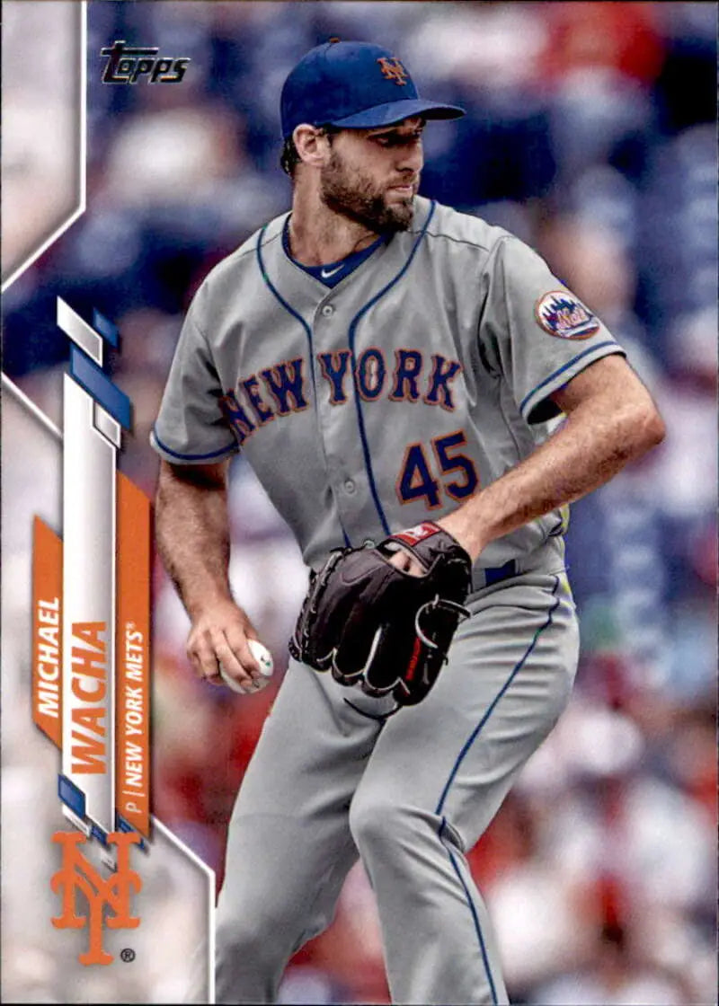 2020 Topps #534 Michael Wacha NM-MT New York Mets Baseball Card - Baseball Card Single