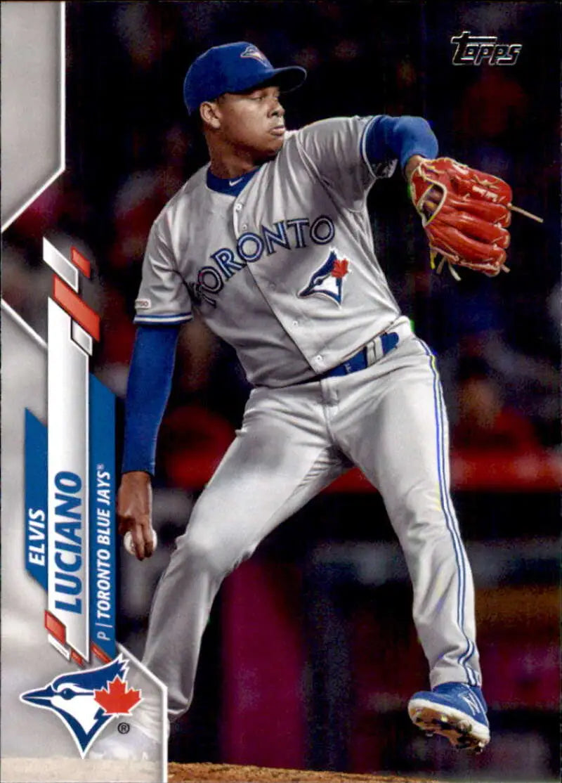 2020 Topps #536 Elvis Luciano NM-MT Toronto Blue Jays Baseball Card - Baseball Card Single