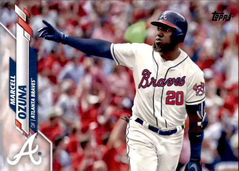 2020 Topps #537 Marcell Ozuna NM-MT Atlanta Braves Baseball Card - Baseball Card Single