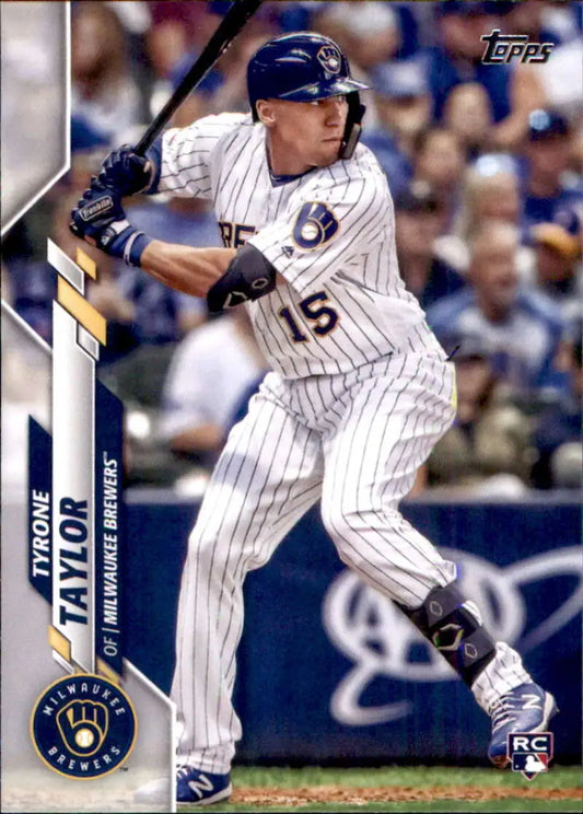 2020 Topps #539 Tyrone Taylor NM-MT RC Rookie Milwaukee Brewers Baseball Card - Baseball Card Single