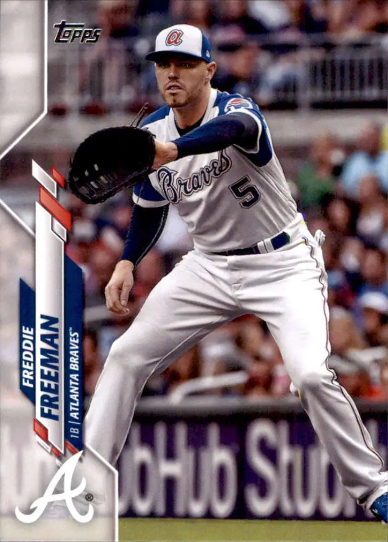 2020 Topps #549 Freddie Freeman NM-MT Atlanta Braves Baseball Card - Baseball Card Single