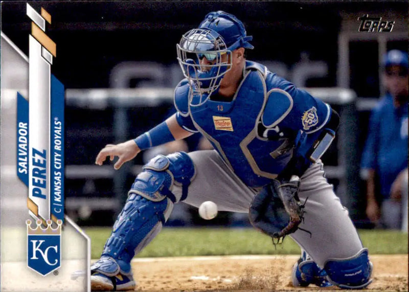 2020 Topps #553 Salvador Perez NM-MT Kansas City Royals Baseball Card - Baseball Card Single