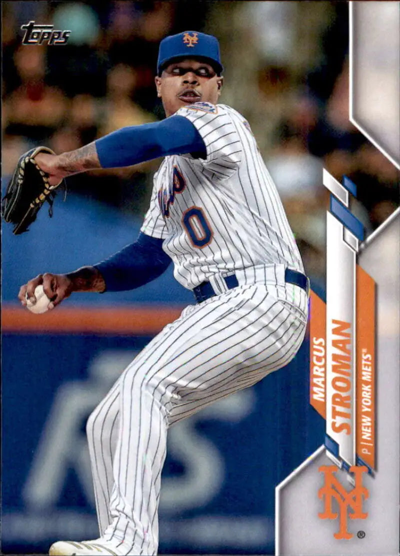 2020 Topps #555 Marcus Stroman NM-MT New York Mets Baseball Card - Baseball Card Single