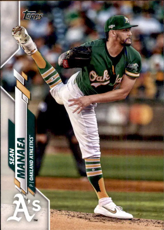 2020 Topps #558 Sean Manaea NM-MT Oakland Athletics Baseball Card - Baseball Card Single