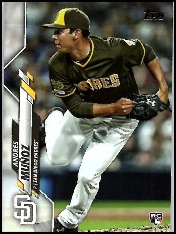 2020 Topps #56 Andres Munoz NM-MT RC Rookie San Diego Padres Baseball Card - Baseball Card Single