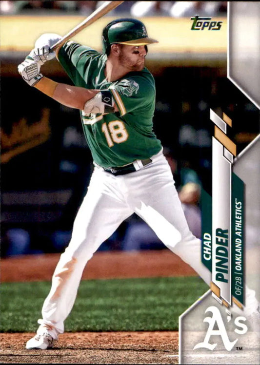 2020 Topps #560 Chad Pinder NM-MT Oakland Athletics Baseball Card - Baseball Card Single
