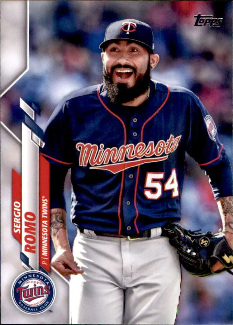 2020 Topps #576 Sergio Romo NM-MT Minnesota Twins Baseball Card - Baseball Card Single