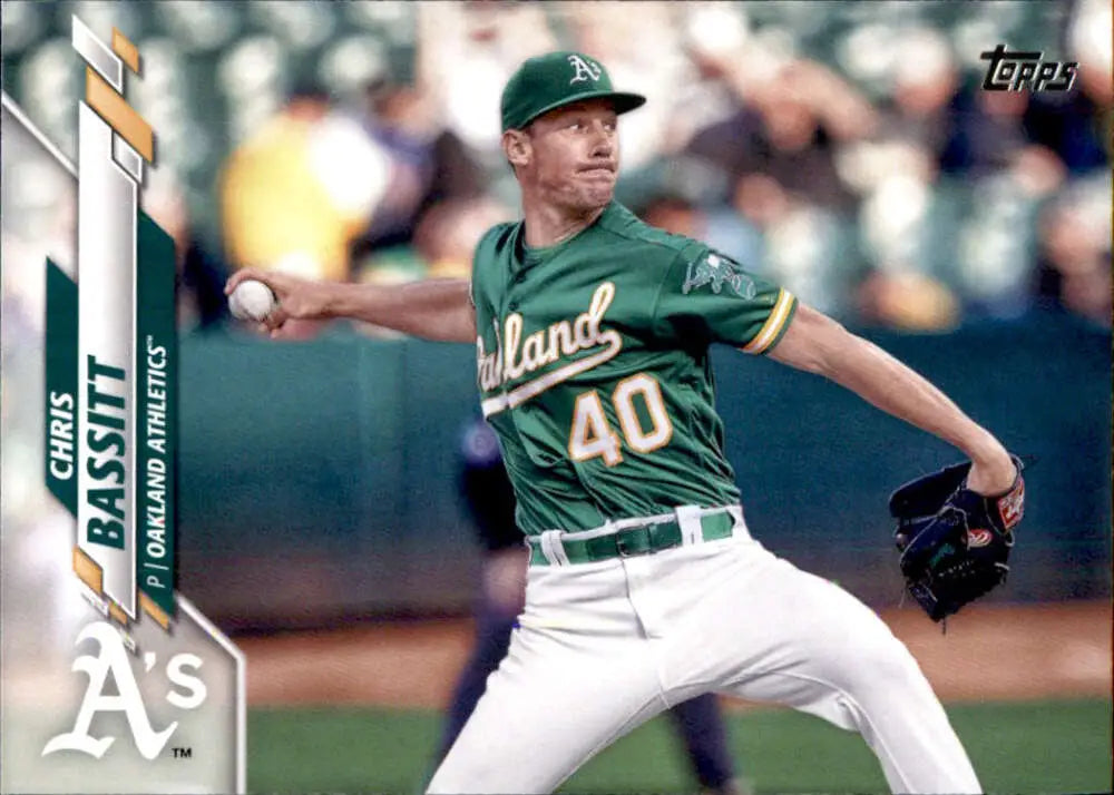 2020 Topps #578 Chris Bassitt NM-MT Oakland Athletics Baseball Card - Baseball Card Single