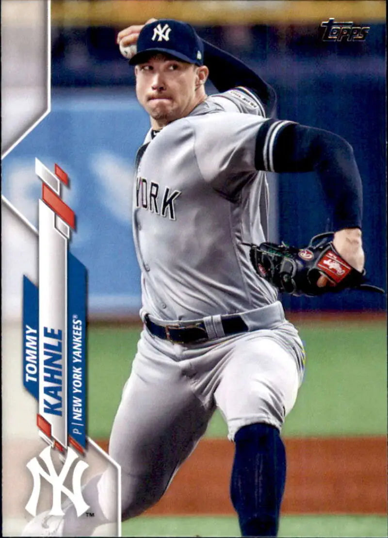 2020 Topps #588 Tommy Kahnle NM-MT New York Yankees Baseball Card - Baseball Card Single
