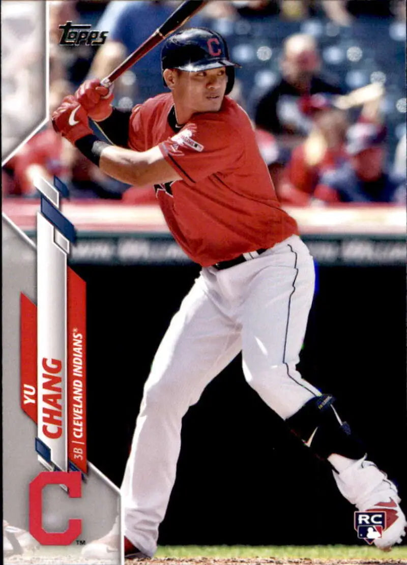 2020 Topps #590 Yu Chang NM-MT RC Rookie Cleveland Indians Baseball Card - Baseball Card Single