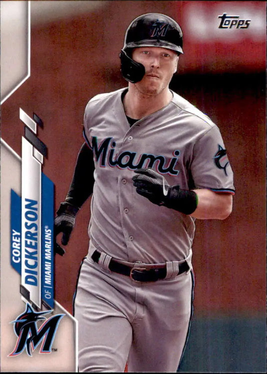 2020 Topps #592 Corey Dickerson NM-MT Miami Marlins Baseball Card - Baseball Card Single