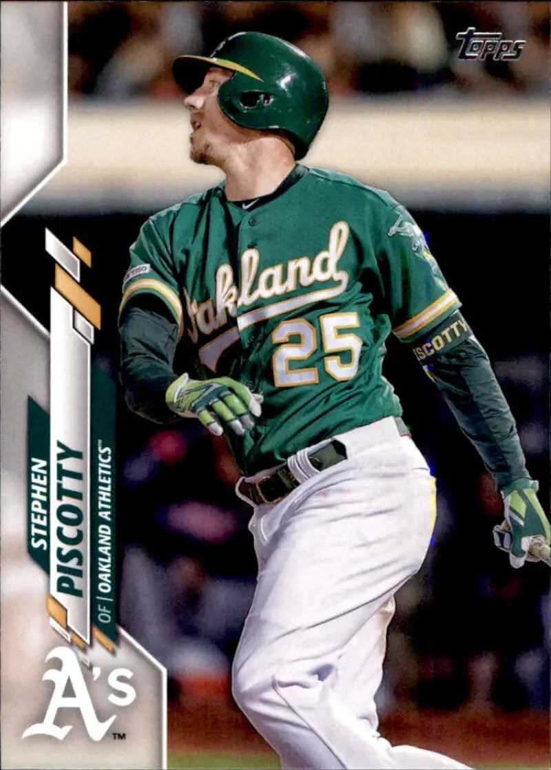 2020 Topps #593 Stephen Piscotty NM-MT Oakland Athletics Baseball Card - Baseball Card Single