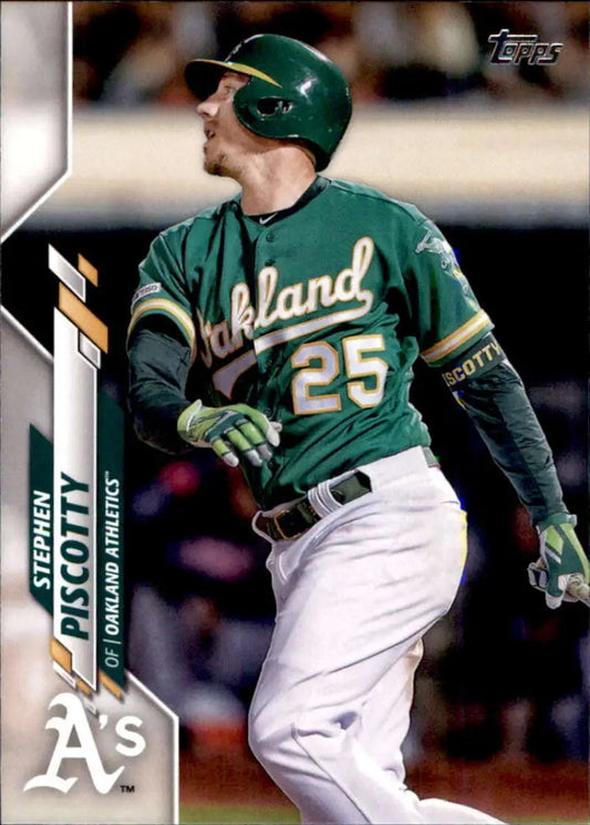 2020 Topps #593 Stephen Piscotty NM-MT Oakland Athletics Baseball Card - Baseball Card Single