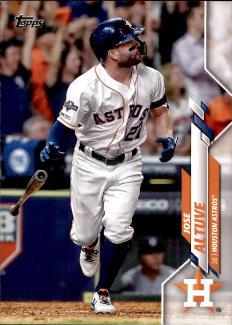 2020 Topps #602 Jose Altuve NM-MT Houston Astros Baseball Card - Baseball Card Single