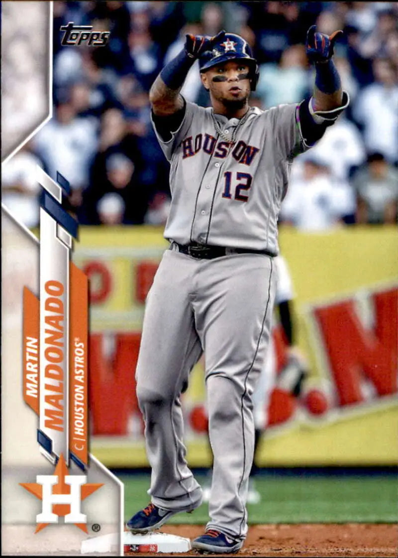 2020 Topps #606 Martin Maldonado NM-MT Houston Astros Baseball Card - Baseball Card Single