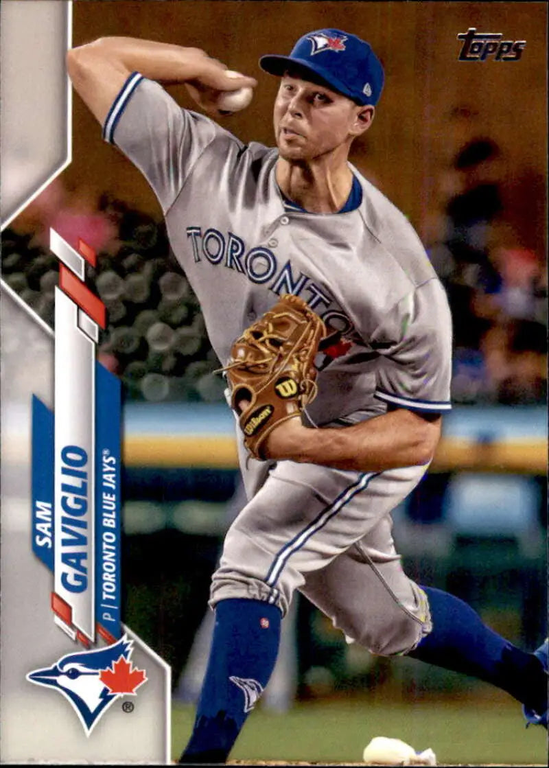2020 Topps #608 Sam Gaviglio NM-MT Toronto Blue Jays Baseball Card - Baseball Card Single
