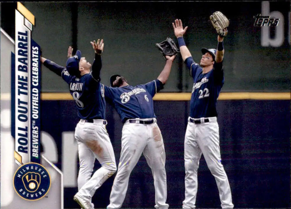 2020 Topps #611 Roll Out The Barrel NM-MT Milwaukee Brewers Baseball Card - Baseball Card Single