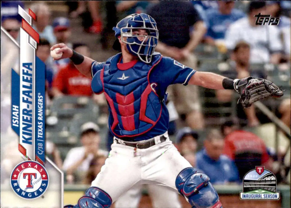 2020 Topps #613 Isiah Kiner-Falefa NM-MT Texas Rangers Baseball Card - Baseball Card Single