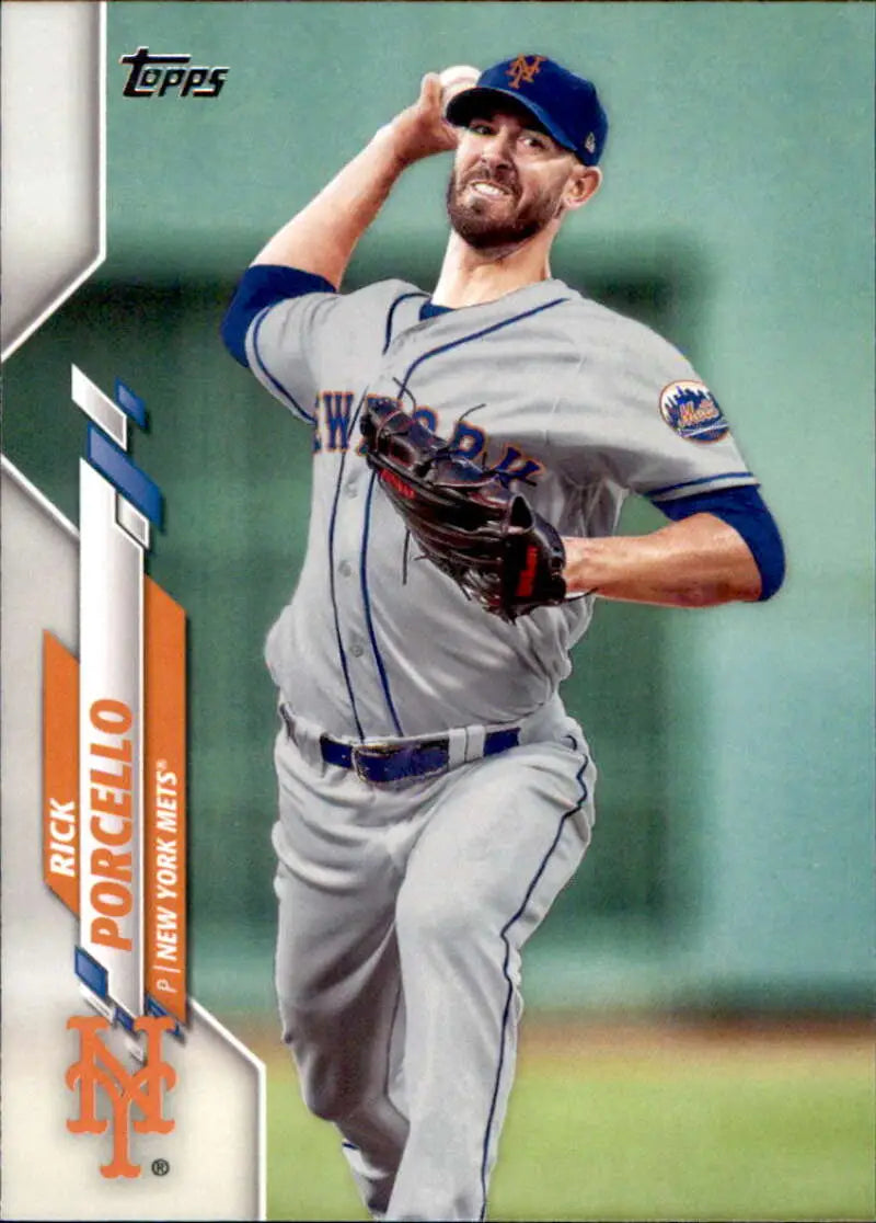 2020 Topps #619 Rick Porcello NM-MT New York Mets Baseball Card - Baseball Card Single