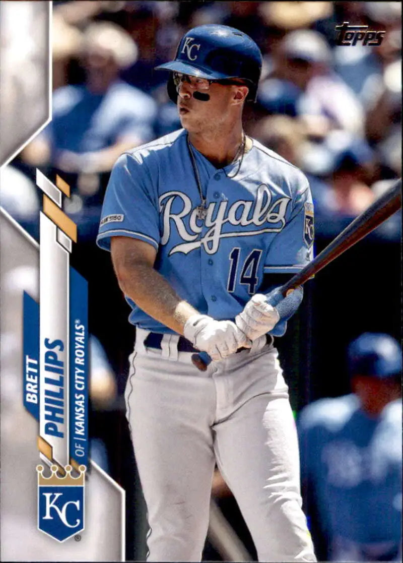 2020 Topps #622 Brett Phillips NM-MT Kansas City Royals Baseball Card - Baseball Card Single
