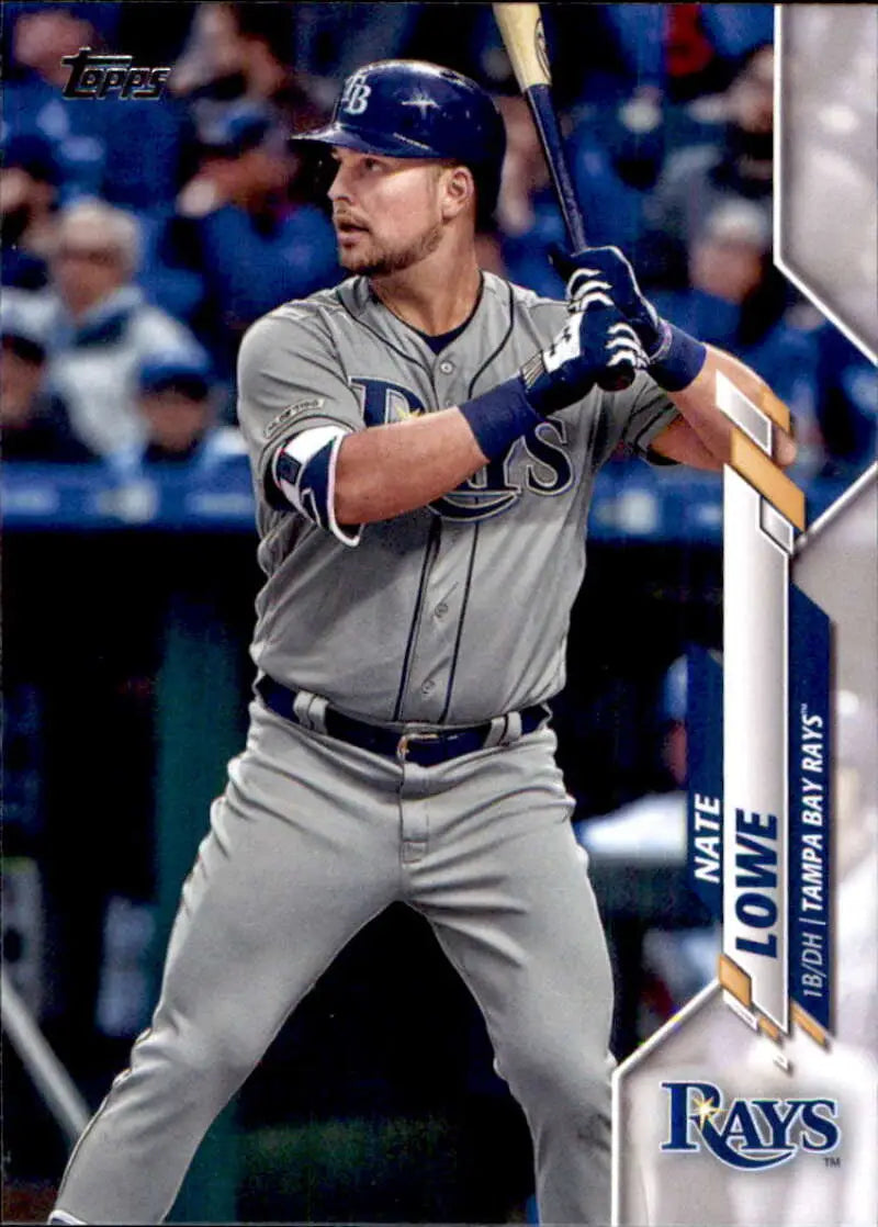 2020 Topps #626 Nate Lowe NM-MT Tampa Bay Rays Baseball Card - Baseball Card Single